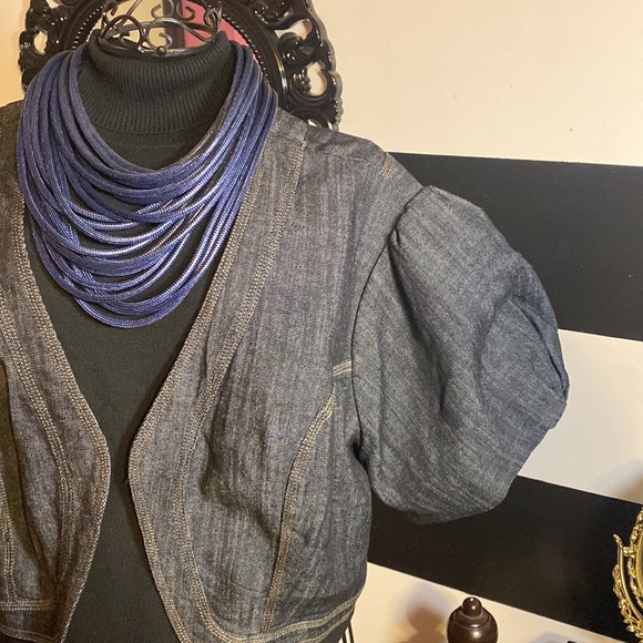 Crop denim jacket - Picture 3 of 5